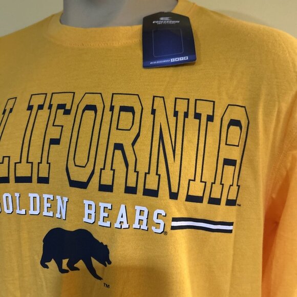 California Golden Bears Sport-Tek Long Sleeve Shirt Men's Gold New - Picture 4 of 7